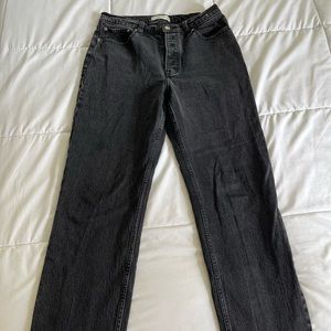 Abercrombie & Fitch | Dad High Rise Black Jeans Size 29/8. Used twice.